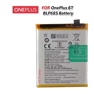 แบตเตอรี่ OnePlus 6T A6010 BLP685 3700mAh ร้าน TT.TT shop