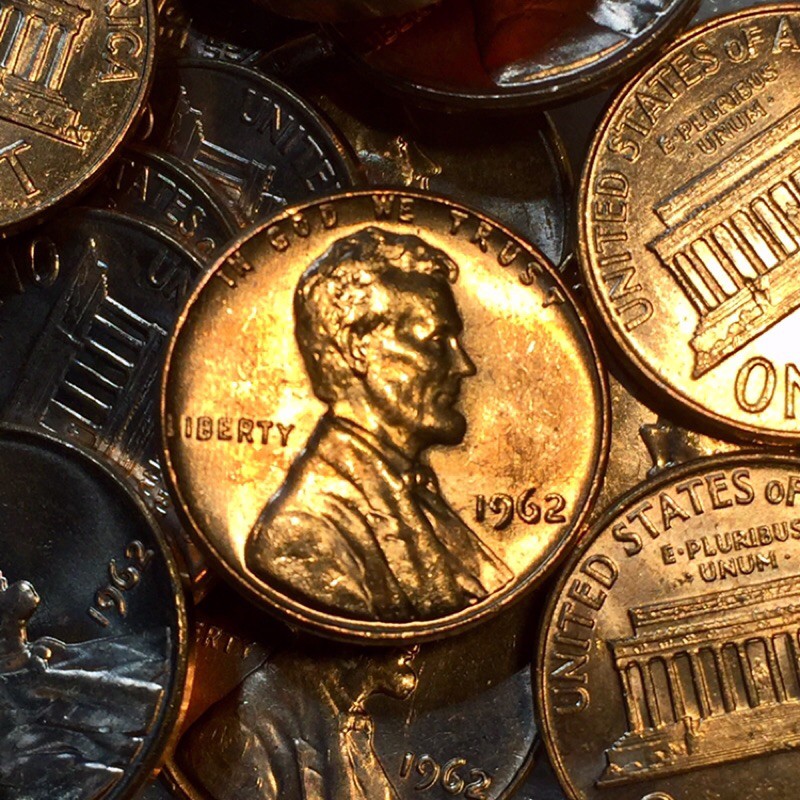 เหรียญus-lincoln-memorial-cent-ปี1962-2505