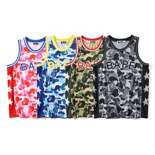 Bape เสื้อยืดแขนกุด ทรงหลวม พลัสไซซ์ 88 สําหรับ 100 กก.