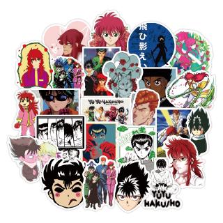 yuyu hakusho สติ๊กเกอร์การ์ตูนญี่ปุ่นกันน้ํา 50 ชิ้น