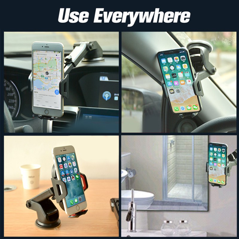 ankndo-ที่วางโทรศัพท์มือถือแบบตัวดูดติดกระจกในรถยนต์