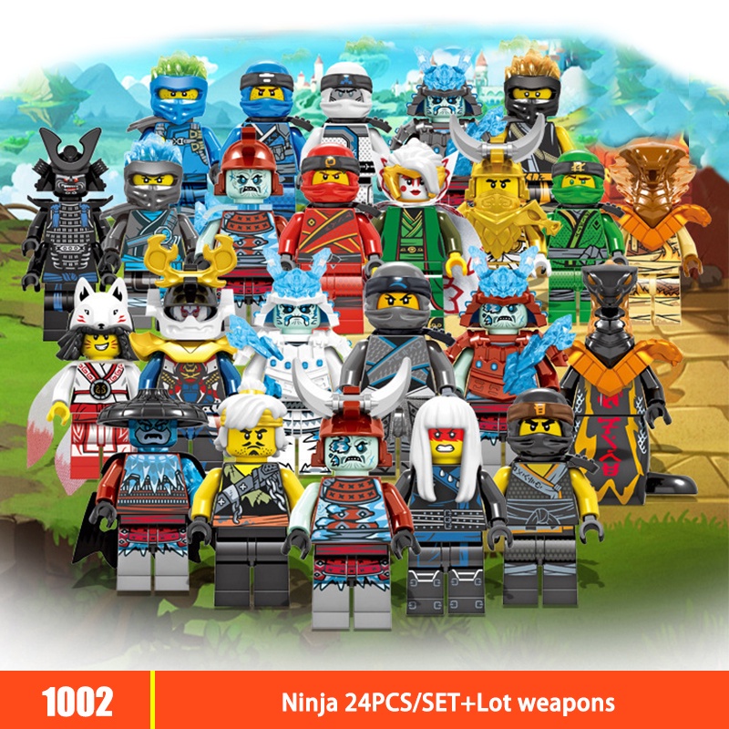 Ninjago MOC บล็อคตัวต่อ รูปโครงกระดูก ทหาร Nya Garmadon Lloyd Samurai ...