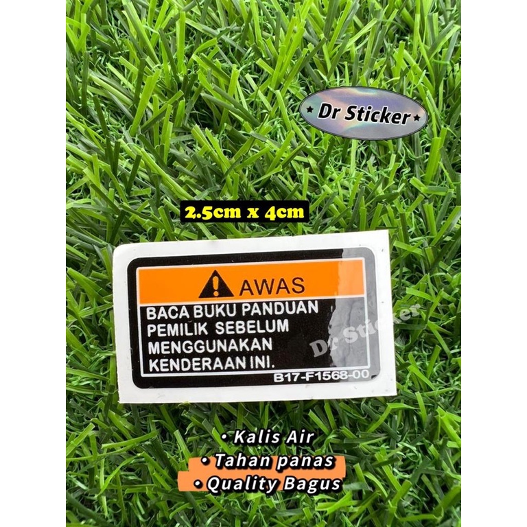 Putih HITAM สติกเกอร์ฉลาก YAMAHA CHAIN PULLEY PARAS BUNYI LAGENDA RXZ ...