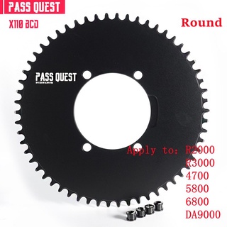 Pass Quest X110Bcd เพลาข้อเหวี่ยงจักรยาน 110Bcd 58T สําหรับ R2000 R3000 4700 5800 6800 Da9000