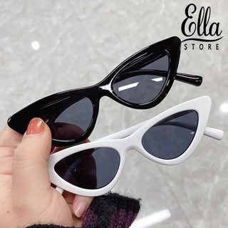 Ellastore123 แว่นตากันแดด กรอบพลาสติก ขนาดเล็ก สะดุดตา แฟชั่นฤดูร้อน สําหรับผู้หญิง