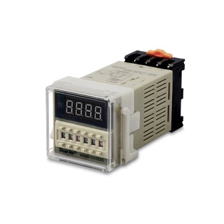 ถูกสุด! DH48S-S Digital Timer Delay Relay สลับเปิด-ปิด หน่วงเวลา +แถมขาซ๊อคเก็ตพร้อมส่ง