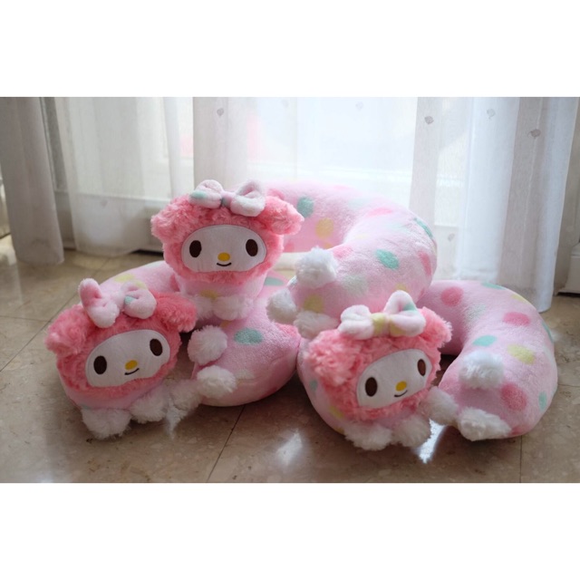 มาแล้วจร้า-หมอนรองคอผ้าขนกุหลาบ-mymelody