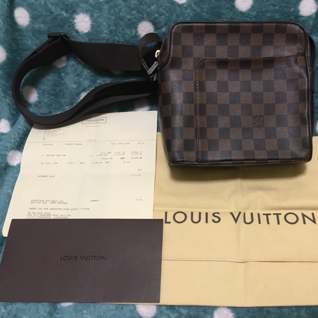 Louis Vuitton Damier Ebene Olav PM N41442 Brown Cloth ref.935637 - Joli  Closet