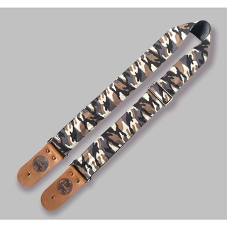 สายสะพายกีต้า ลายทหาร, Gray Camo Flag Guitar Strap