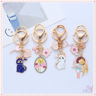 ✪ Sailor Moon - Luna Artemis Magic Stick พวงกุญแจ ✪ พวงกุญแจ จี้การ์ตูน Airpod อุปกรณ์เสริม สําหรับห้อยกระเป๋า จํานวน 1 ชิ้น