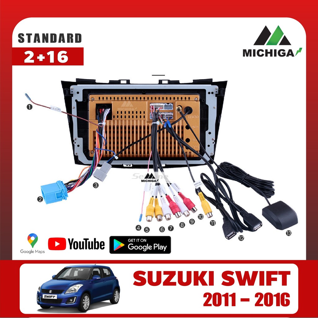เครื่องเล่น-android-michigaจอแอนดรอยตรงรุ่น-suzuki-swift-2011-2016-ฟรีฟิล์มกันรอยมูลค่า350-บาท-จอ9-นิ้ว