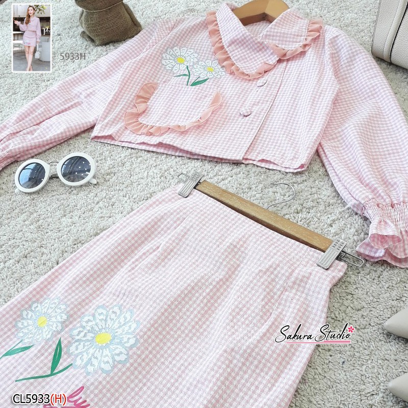 set-เสื้อ-blarzer-กระโปรงสั้นเข้าเซท