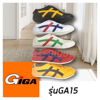 Giga รุ่นGA15 รองเท้าผ้าใบ สีดำ/ขาว/ครีม/แดง/เหลือง ไซส์36-44