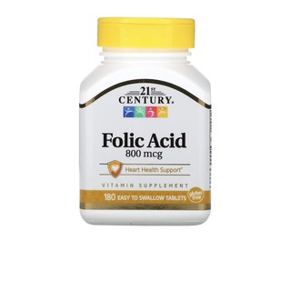 21st-Century-Folic-Acid-800-mcg-180-Easy-to-Swallow-Tablets