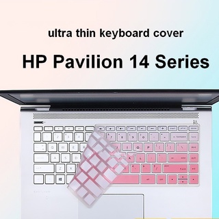 แผ่นซิลิโคนครอบแป้นพิมพ์แล็ปท็อป HP Pavilion 14 Series 14 นิ้ว HP 14-ce307 14-bs 14s-cf 14s-dk0xxx 14q-cs0001TX I5-8250U