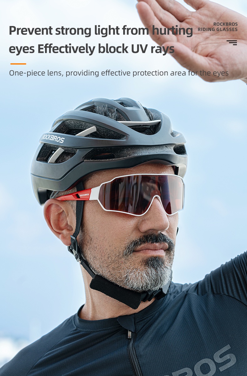 ภาพประกอบของ rockbros แว่นตากันแดด เหมาะกับการขี่รถจักรยาน เล่นกีฬา สําหรับผู้ชาย และผู้หญิง