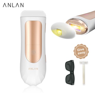 ANLAN IPL เครื่องกำจัดขน&amp;หน้าใส 999999 ช็อต เครื่องเลเซอร์กําจัดขนถาวร แบบพอร์ตคู่ หัวเปลี่ยนได้ สำหรับทั้งร่างกาย ไม่ทำให้เจ็บ