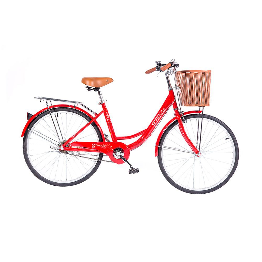 จักรยานแม่บ้าน-จักรยานแม่บ้าน-grande-lyra-24-นิ้ว-สีแดง-จักรยาน-กีฬาและฟิตเนส-city-bike-grande-lyra-24-inches-red