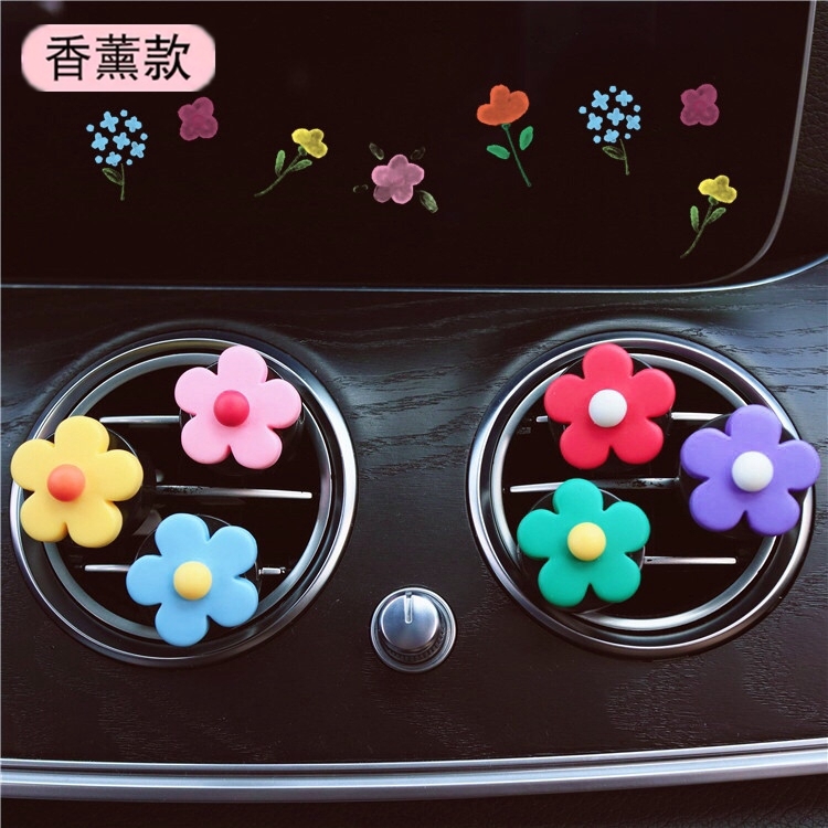 น้ำหอมปรับอากาศ-รูปดอกไม้-แบบคลิปหนีบช่องปรับอากาศ-ในรถยนต์-1-ชิ้น