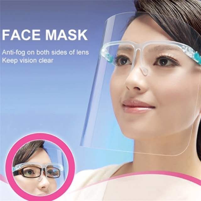 ภาพหน้าปกสินค้าSale Face shieldเฉพาะหน้ากากแผ่นใส20แผ่น ไม่มีขาแว่นหน้ากากคลุมหน้า ช่วยป้องกันละอองฝอย หน้ากากใส หน้ากากกันน้ำลาย จากร้าน top6668 บน Shopee