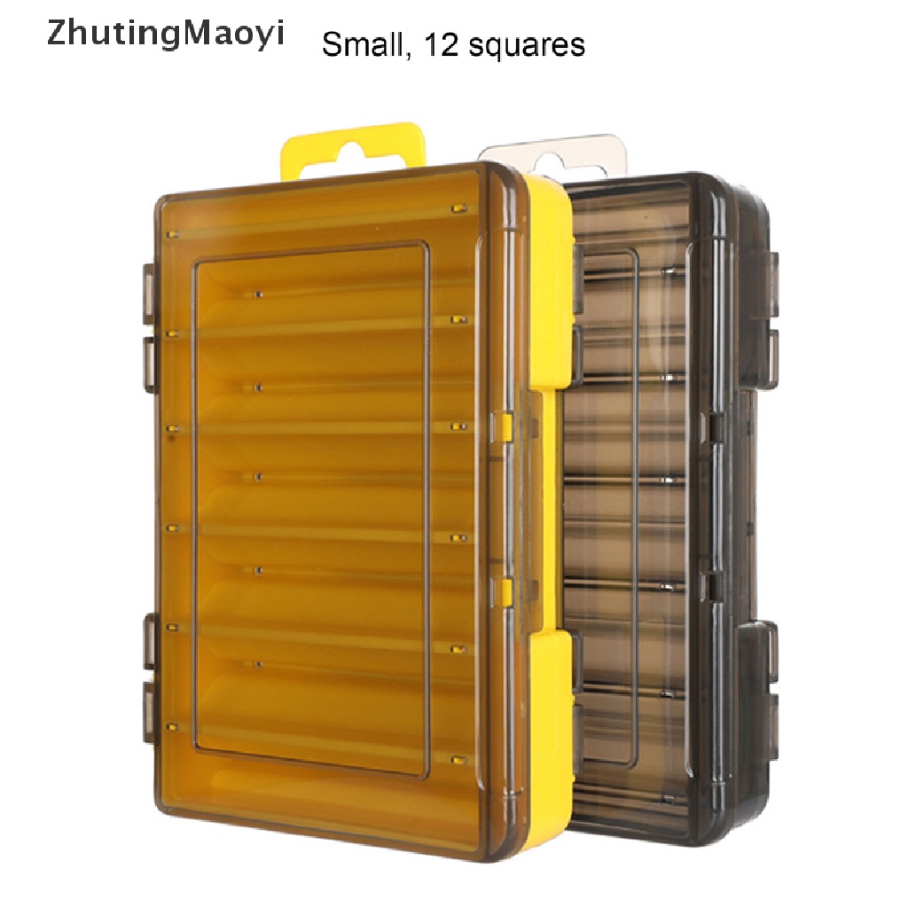 zhutingmaoyi-กล่องเก็บเหยื่อตกปลา-แบบสองด้าน-12-14-ช่อง