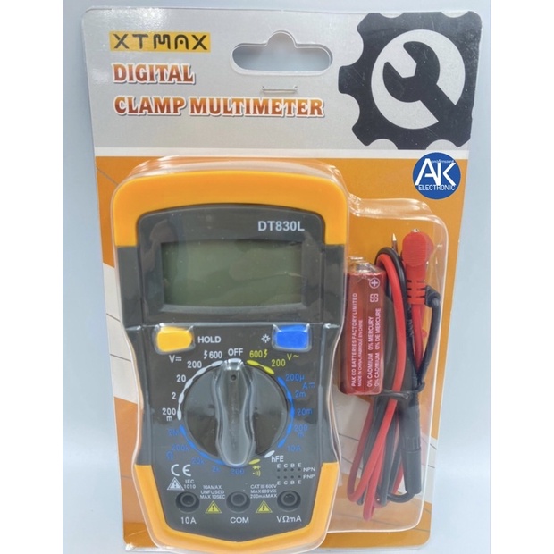 มิเตอร์ดิจิตอล-มัลติมิเตอร์ดิจิตอล-xtmax-dt830l-multimeter-digital-เครื่องมือ-วัดไฟดิจิตอล-มิเตอร์วัดไฟ