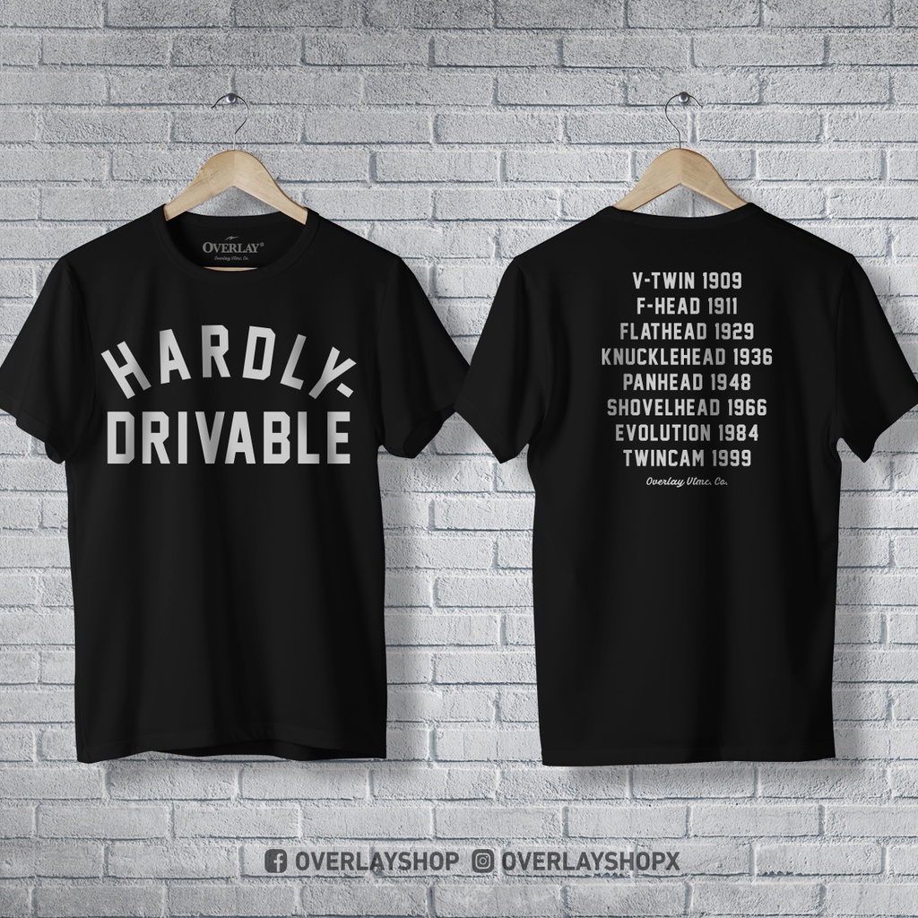 เสื้อยืด HARDLY-DRIVABLE TEE*** | Shopee Thailand