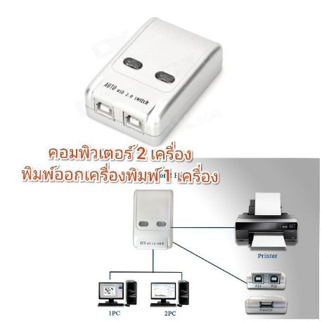 ตัวสลับเครื่องพิมพ์-printer-switch-usb-2-0-hub-auto-sharing-switch-2-ports-for-computer-pc-printer-mini