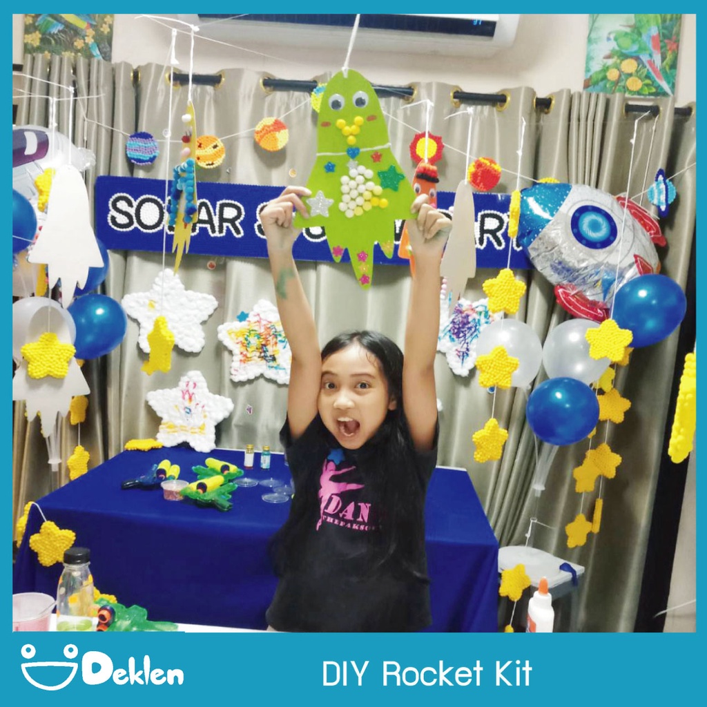 deklen-diy-rocket-kit-ชุดกิจกรรมติดปอมปอมลงบนโมบายจรวด-เปลี่ยนจากงานประดิษฐ์เป็นเกมกิจกรรมสนุกๆ