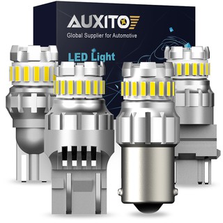 Auxito หลอดไฟ LED T20 7443 W21/5W  T15 1156 1157 DRL 6500K สีขาว สําหรับติดรถยนต์ 2 ชิ้น