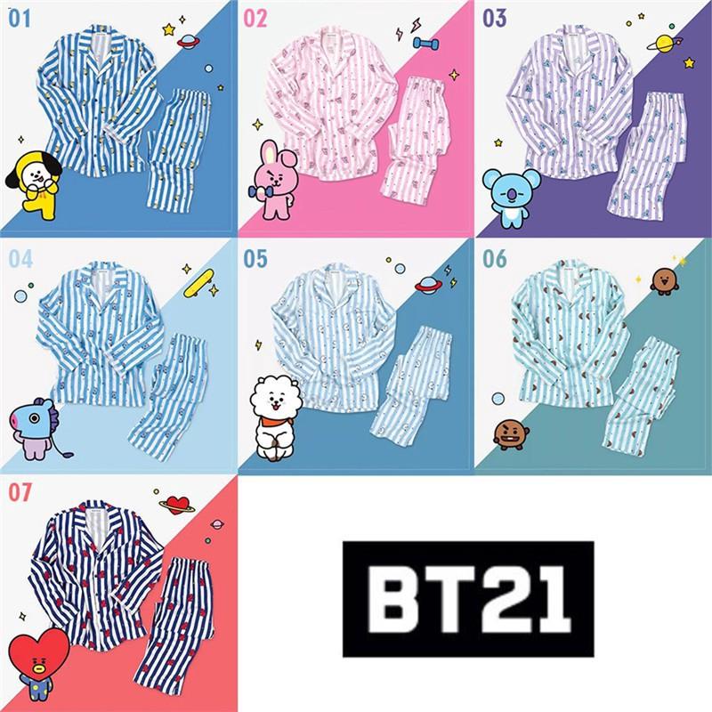 คำสั่งจ่ายเงิน-bt21-cartoon-ชุดนอน-kpop-bts-bt21-cartoon-home-service-suite-tata-cute-ชุดนอน-top-pant