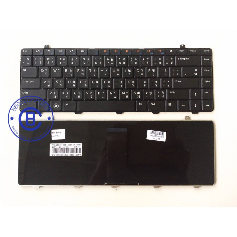 DELL Keyboard คีย์บอร์ด DELL INSPIRON 1464 ไทย อังกฤษ | Shopee Thailand