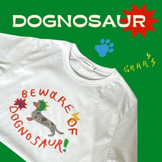 แฟชั่นคลาสสิกเสื้อยืด Kudsun - Dognosaur Tee