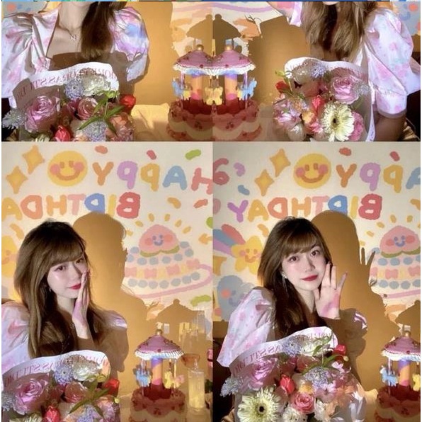 โปรเจคเตอร์วันเกิด-เครื่องฉายภาพ-โปรเจคเตอร์มินิ-happy-birthday-projector-aijiaerbabe