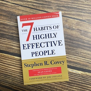 ภาพย่อรูปภาพสินค้าแรกของ7 Seven Habits of Highly Effective People Brandnew by Covel English Book 30th Anniversary Edition