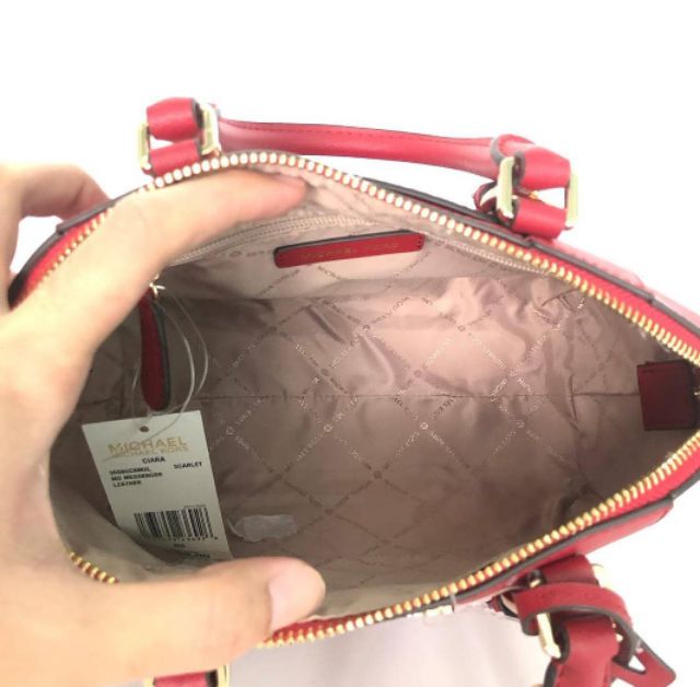 สด-ผ่อน-กระเป๋าสะพายสีแดง-35s8gc6m2l-michael-kors-ciara-saffiano-leather-medium-messenger-satchel-สี-scarlet