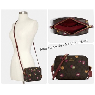 กระเป๋า COACH/ MINI CAMERA BAG IN SIGNATURE CANVAS WITH ORNAMENT PRINT (COACH C6904)