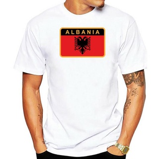 เสื้อยืดพิมพ์ลายแฟชั่น เสื้อยืด พิมพ์ลาย Albanian Army Badge สําหรับผู้ชาย และผู้หญิง