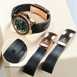 สินค้า สายนาฬิกาข้อมือยางขนาด 20 มม. สําหรับ Rolex Daytona Green