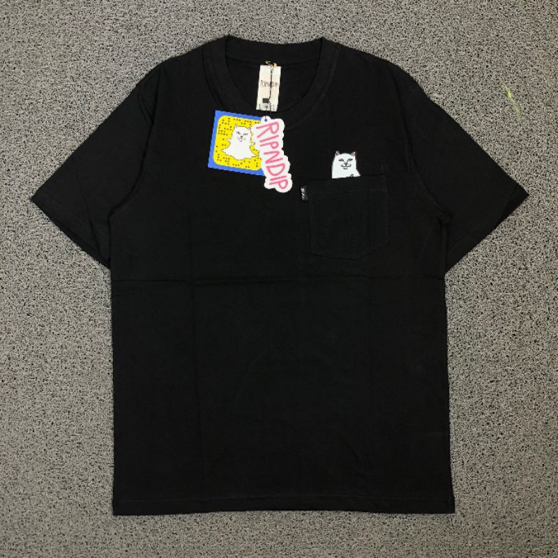 เสื้อยืด-พิมพ์ลาย-lord-nermal-black-white-ripndip-พรีเมี่ยม