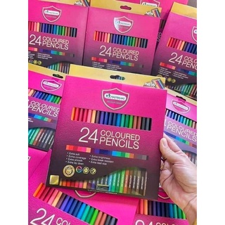 สีไม้ 24สี มี24แท่ง สีมาสเตอร์อาร์ต สีไม้มาสเตอร์อาท รุ่นใหม่