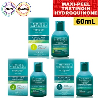 สินค้า Maxi-peel Tretinoin Hydroquinone ลดการเกิดสิว จุดด่างดำแลดูจางลง 60mL