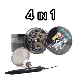 ที่บดสมุนไพร เครื่องบดสมุนไพร ที่บดชา เครื่องบด พร้อมCone Maker 4 in 1 Grinder