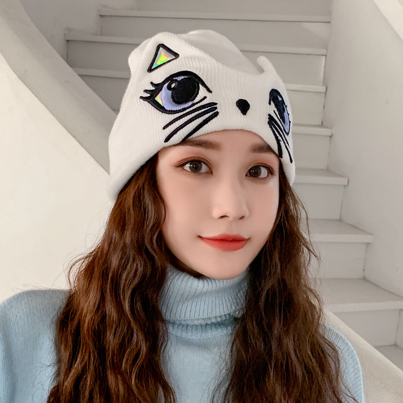 ภาพหน้าปกสินค้าหมวกถัก ผ้าขนสัตว์ ให้ความอบอุ่น เข้ากับทุกการแต่งกาย สไตล์เกาหลี และญี่ปุ่น เหมาะกับฤดูใบไม้ร่วง และฤดูหนาว สําหรับผู้หญิง