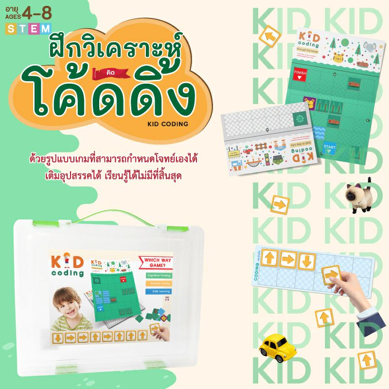 kid-coding-เกมโค้ดดิ้ง-สำหรับเด็ก-4-8-ปี-กล่องเขียว-vanda-learning