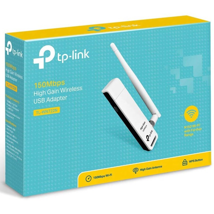 ภาพหน้าปกสินค้าTP-Link TL-WN722N 150Mbps High Gain Wireless USB Adapter อุปกรณ์รับสัญญาณ Wi-Fi
