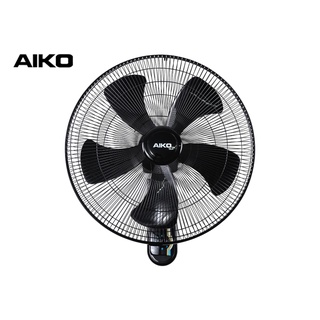 สินค้า AIKO #AK-W450 พัดลมติดผนัง ใบพัด ABS18\" ส่ายได้ เชือก 2 เส้น ***รับประกันมอเตอร์2ปี