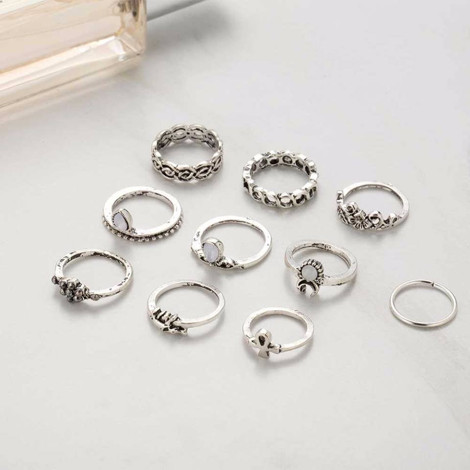 พร้อมส่ง-แหวน-bohemian-rings-set