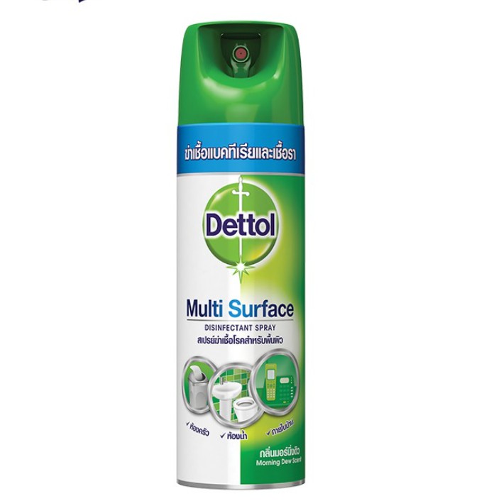 dettol-เดทตอล-ดิสอินเฟคแทนท์-สเปรย์-สีเขียว-กลิ่นมอร์นิ่งดิว-450-มล