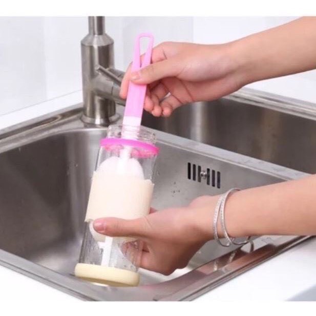 hiky-dising-ถูกที่สุด-ฟองน้ำล้างแก้ว-ที่ล้างแก้ว-ล้างขวดนม-แปรงล้างขวด-ฟองน้ำล้างแก้ว